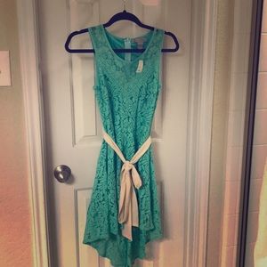 NWT Seafoam Lace Highlow Flying Tomato Dress